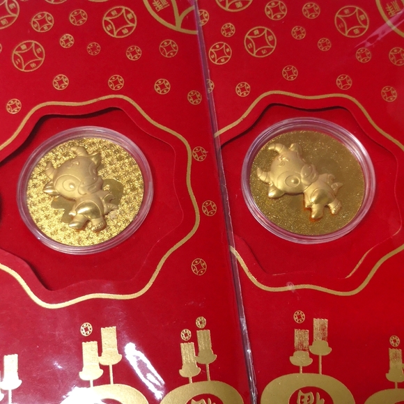 Year of the cow lucky coin - Picture 1 of 3
